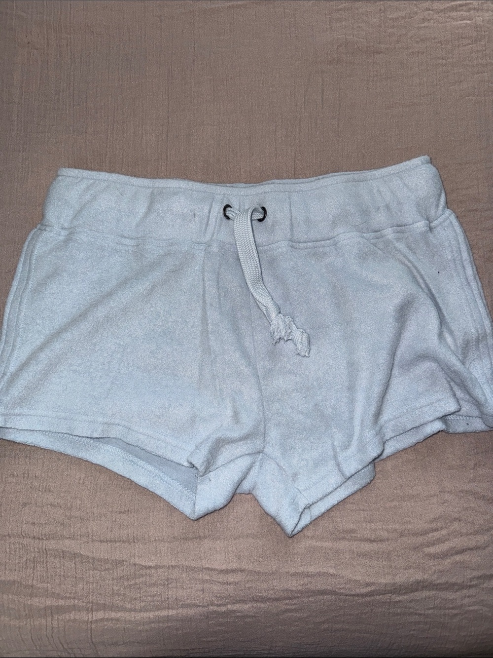 Ocean Drive Light Blue Terry Knit Lounge Shorts